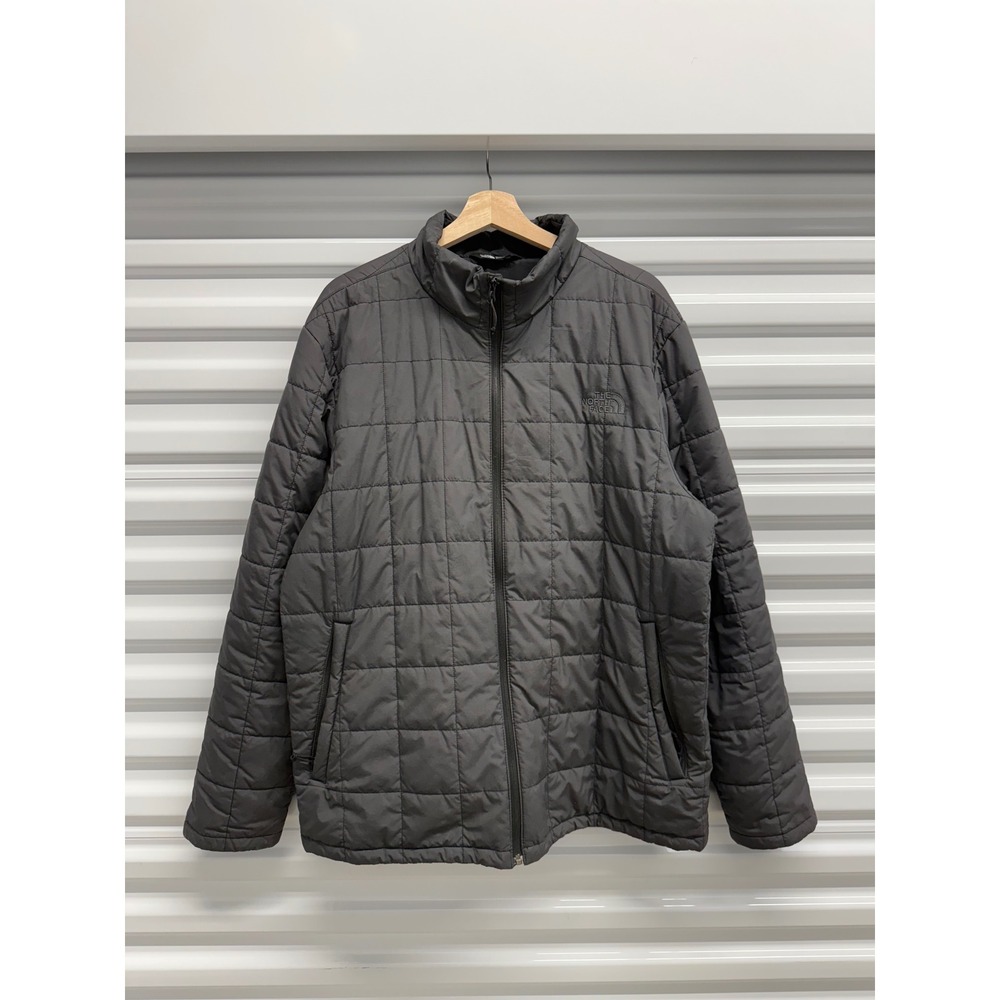 The North Face‎ Thermoball Insulated Puffer Jacket Mens XL Grey Full Zip Quilted